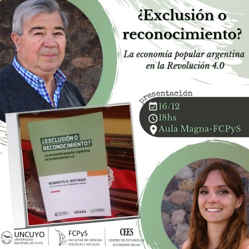 Presentación del libro de Roitman en Mendoza