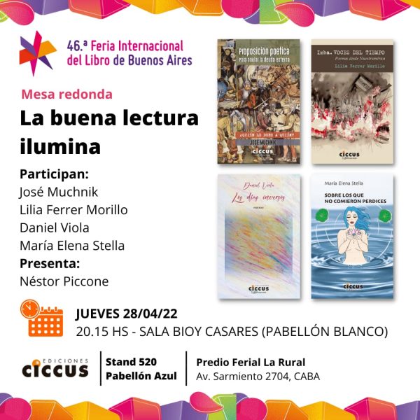 Feria del libro de Buenos Aires | Mesa redonda de poesía