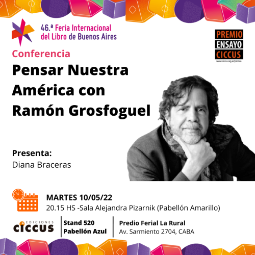 Conferencia de Ramón Grosfoguel en la Feria del Libro de Buenos Aires
