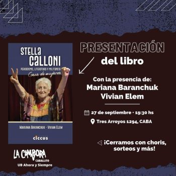Presentación del libro «Stella Calloni» en la UB Ahora y siempre