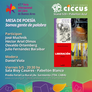 47° Feria del Libro de Buenos Aires | Mesa de poesía