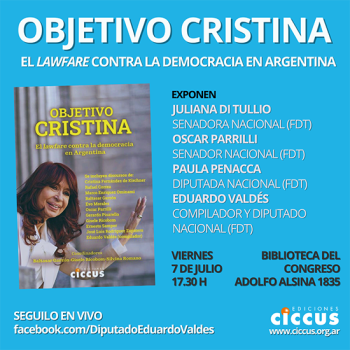 Presentación del libro «Objetivo Cristina» en la Biblioteca del Congreso