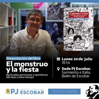 Presentación del libro «El monstruo y la fiesta» en el PJ de Escobar