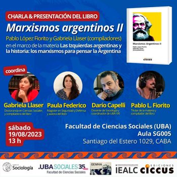 Presentación del libro «Marxismos argentinos II»