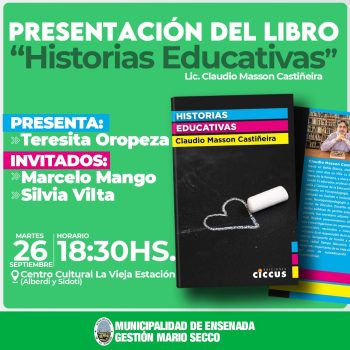 Presentación del libro «Historias educativas» en Ensenada